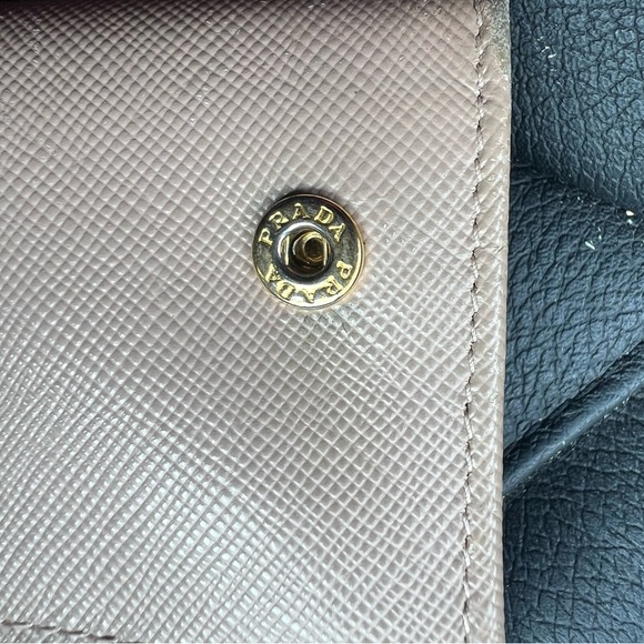 Prada Taupe Wallet with Bow Detail - Picture 6 of 9